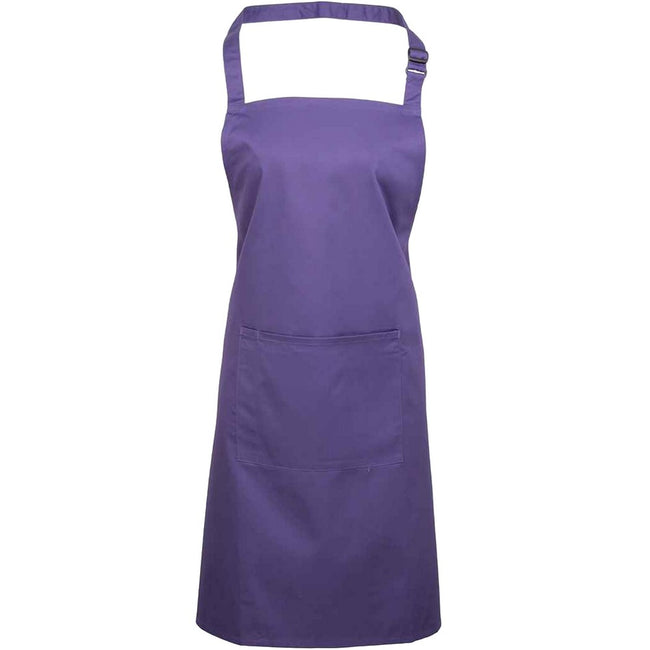 Natural - Back - Premier Unisex Adult Colours Pocket Full Apron