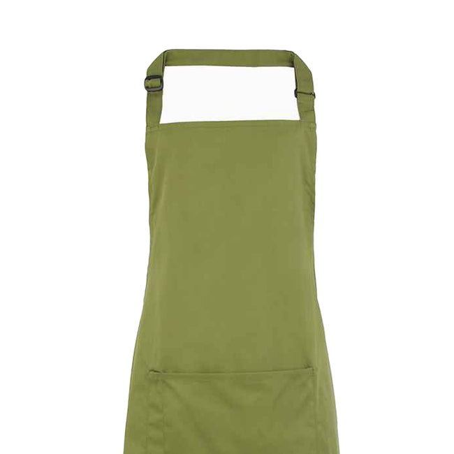 Oasis Green - Back - Premier Unisex Adult Colours Pocket Full Apron
