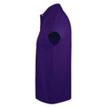Dark Purple - Lifestyle - SOLs Mens Prime Pique Plain Short Sleeve Polo Shirt