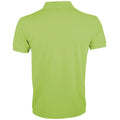 Apple Green - Side - SOLs Mens Prime Pique Plain Short Sleeve Polo Shirt