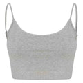 Heather Grey - Front - SF Womens-Ladies Sustainable Cropped Camisole