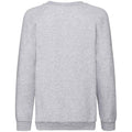 Heather Grey - Back - Fruit of the Loom Childrens-Kids Classic Raglan Sweatshirt