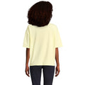 Light Yellow - Lifestyle - SOLS Womens-Ladies Boxy Organic Oversized T-Shirt