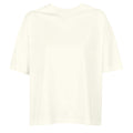 Off White - Front - SOLS Womens-Ladies Boxy Organic Oversized T-Shirt