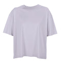 Lilac - Front - SOLS Womens-Ladies Boxy Organic Oversized T-Shirt
