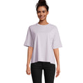 Lilac - Side - SOLS Womens-Ladies Boxy Organic Oversized T-Shirt