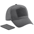 Graphite Grey - Front - Beechfield 5 Panel Removable Patch Baseball Cap