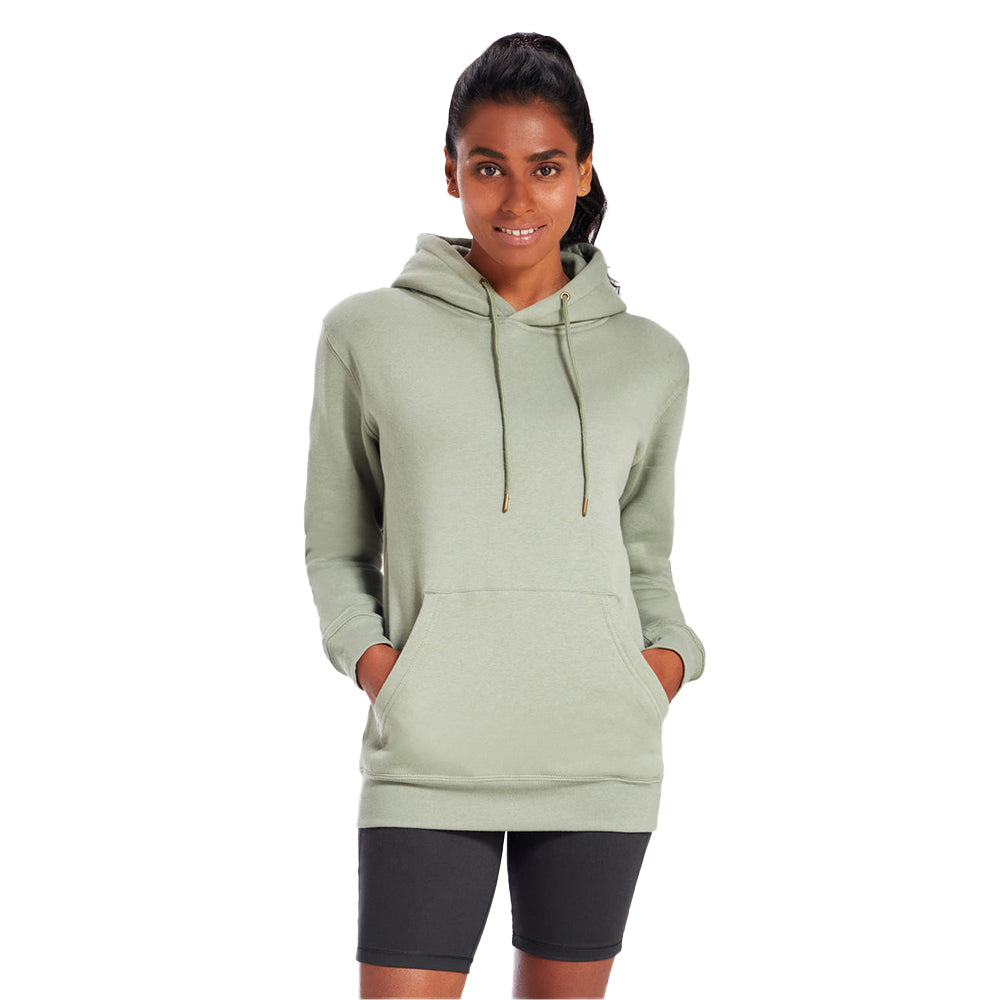 Soft Olive - Back - Mantis Unisex Adult Essential Hoodie