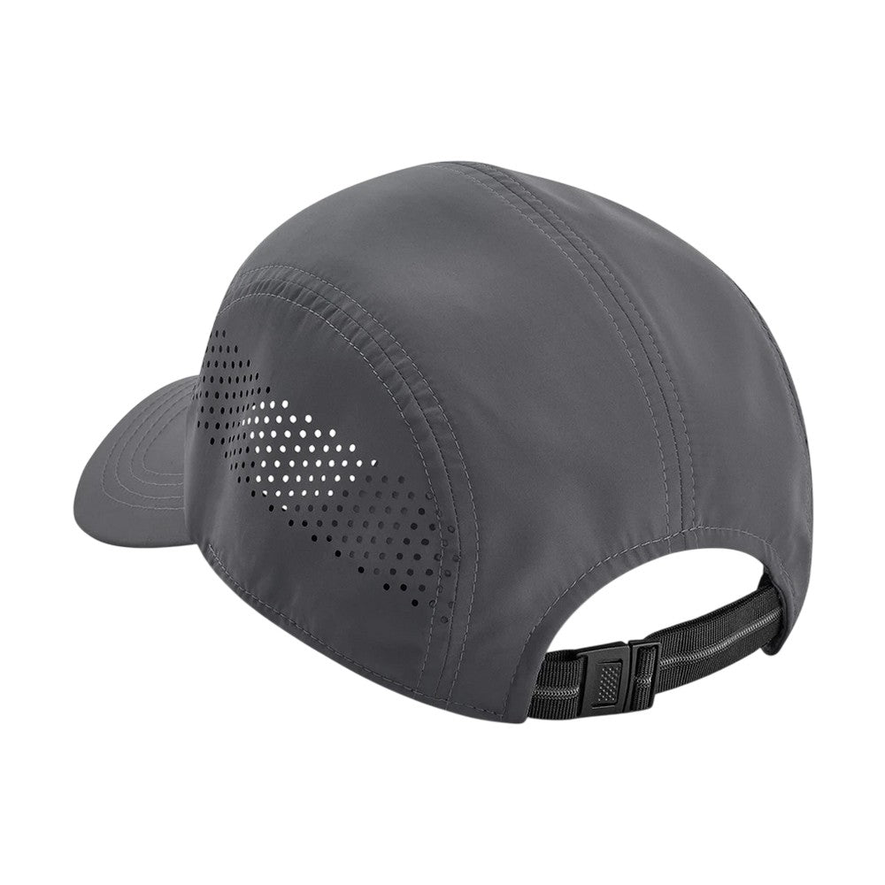 Graphite Grey - Back - Beechfield Unisex Adult Technical Running Baseball Cap