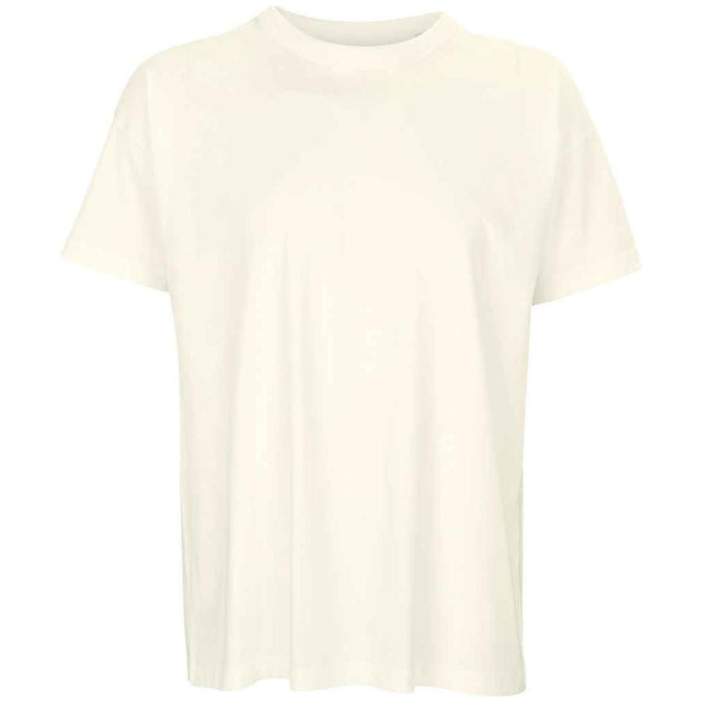 Off White - Front - SOLS Mens Boxy Organic Oversized T-Shirt