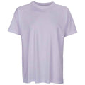 Lilac - Front - SOLS Mens Boxy Organic Oversized T-Shirt