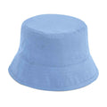 Sky Blue - Front - Beechfield Unisex Adult Organic Cotton Bucket Hat