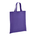 Purple - Front - Brand Lab Cotton Short Handle Shopper Bag