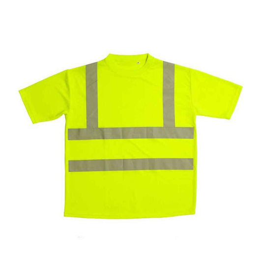Fluorescent Yellow - Front - Warrior Unisex Adult High-Vis T-Shirt