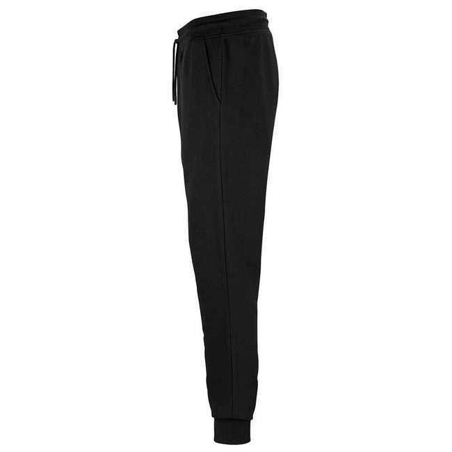 Black - Back - SOLS Unisex Adult Jumbo Organic Jogging Bottoms