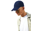 Navy - Back - Beechfield 5 Panel Organic Baseball Cap