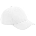 White - Front - Beechfield 5 Panel Organic Baseball Cap