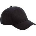 Black - Front - Beechfield 5 Panel Organic Baseball Cap