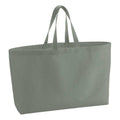 Dusty Green - Front - Westford Mill Canvas Oversized Tote Bag