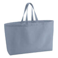 Dusty Blue - Front - Westford Mill Canvas Oversized Tote Bag