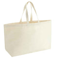 Natural - Front - Westford Mill Canvas Oversized Tote Bag