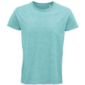 Light Green - Front - SOLS Mens Crusader Heather Organic T-Shirt