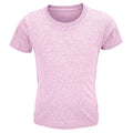 Pink Heather - Front - SOLS Childrens-Kids Crusader T-Shirt