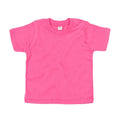 Fuchsia - Front - Babybugz Baby T-Shirt