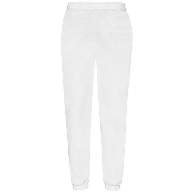 White - Front - Fruit of the Loom Mens Classic Elasticated Hem Jogging Bottoms