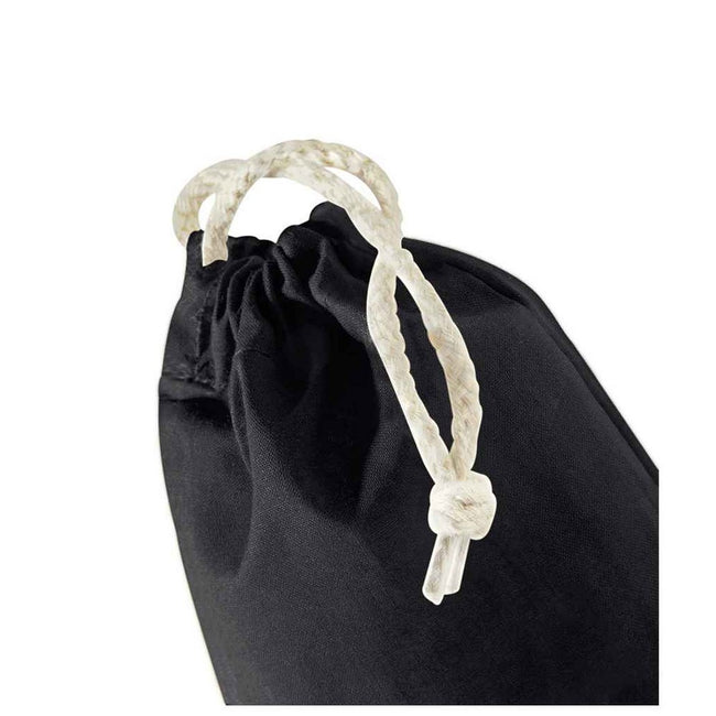 Black - Back - Westford Mill Recycled Cotton Stuff Bag