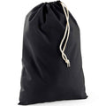 Black - Front - Westford Mill Recycled Cotton Stuff Bag