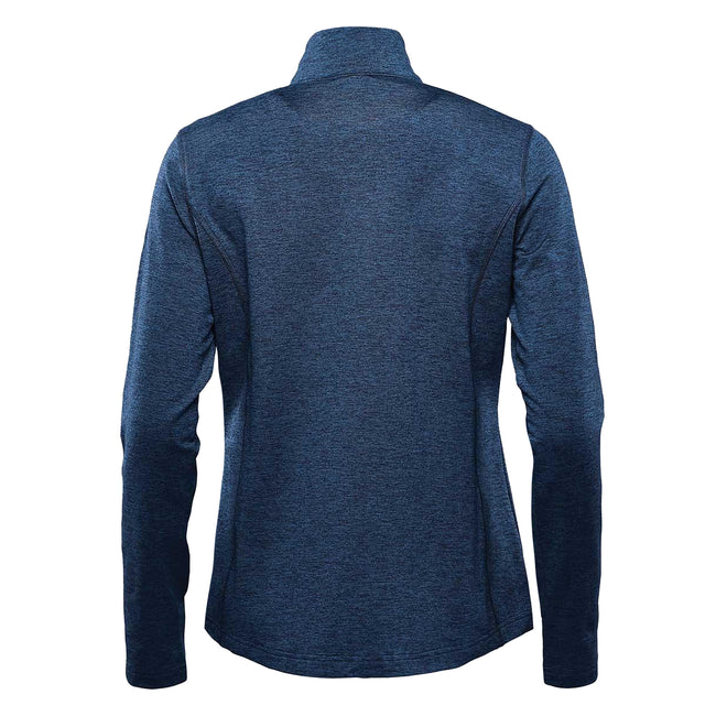 Dark Navy Heather - Back - Stormtech Womens-Ladies Treeline Heather Fleece Top