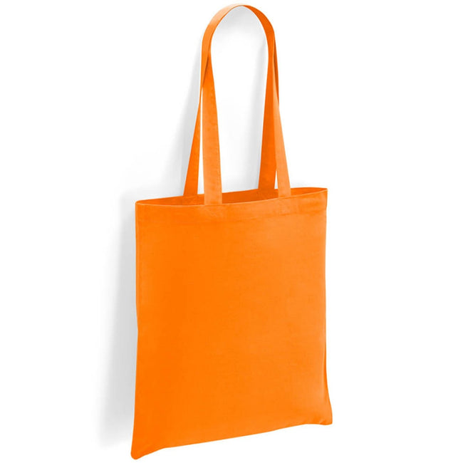 Orange - Front - Brand Lab Cotton Long Handle 10L Tote Bag