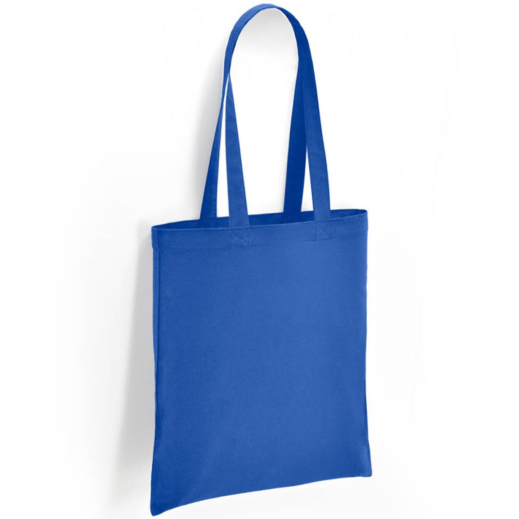 Royal Blue - Front - Brand Lab Cotton Long Handle 10L Tote Bag