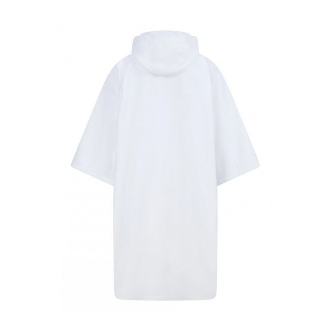 White - Back - Towel City Unisex Adult Poncho