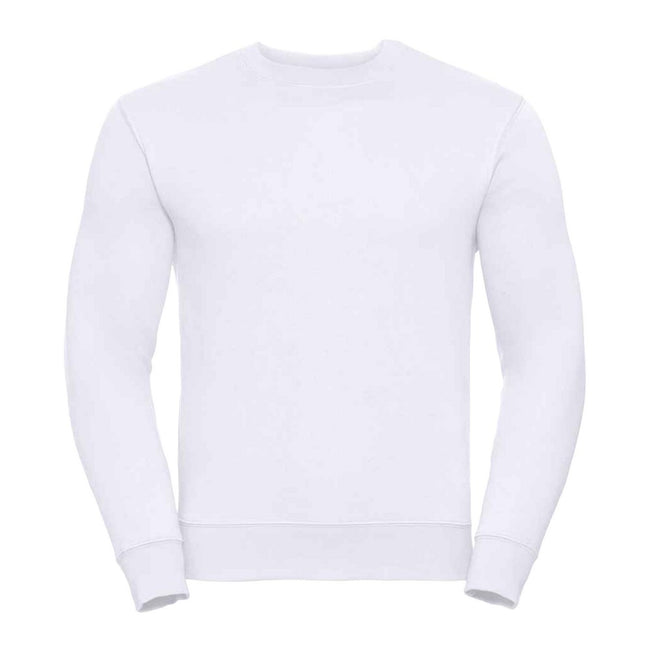 White - Front - Russell Mens Authentic Sweatshirt