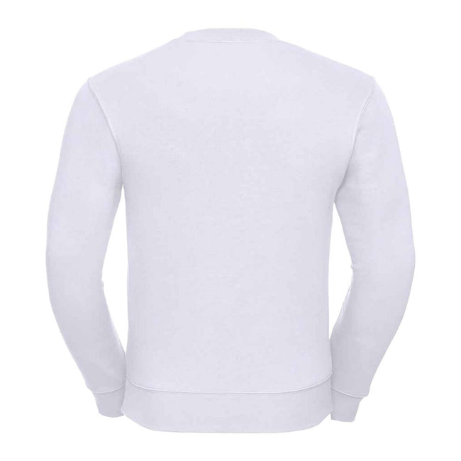 White - Back - Russell Mens Authentic Sweatshirt