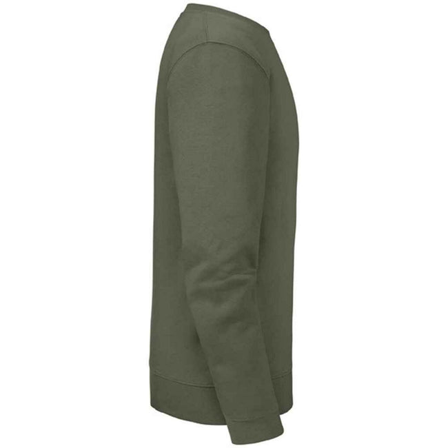 Olive Green - Back - Russell Mens Authentic Sweatshirt