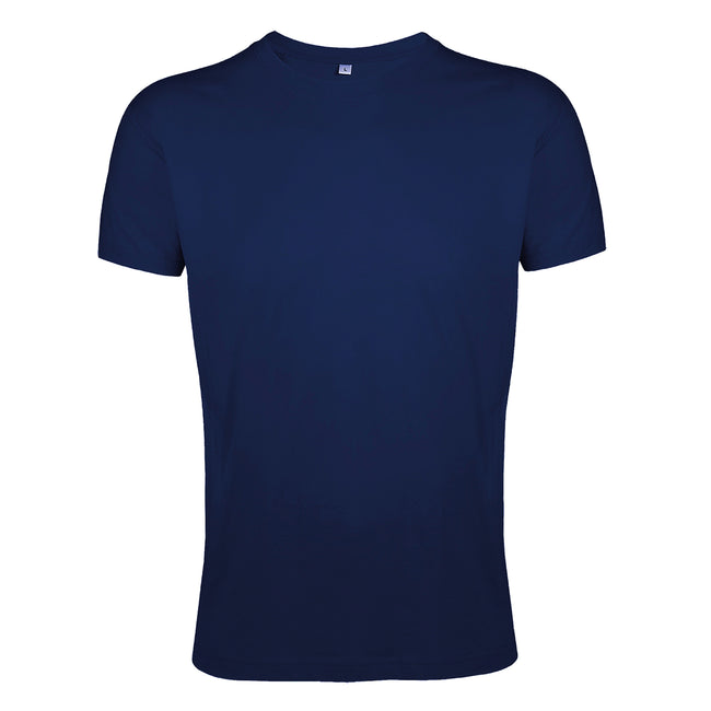 French Navy - Front - SOLS Mens Regent Slim Fit Short Sleeve T-Shirt