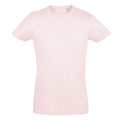 Heather Pink - Front - SOLS Mens Regent Slim Fit Short Sleeve T-Shirt