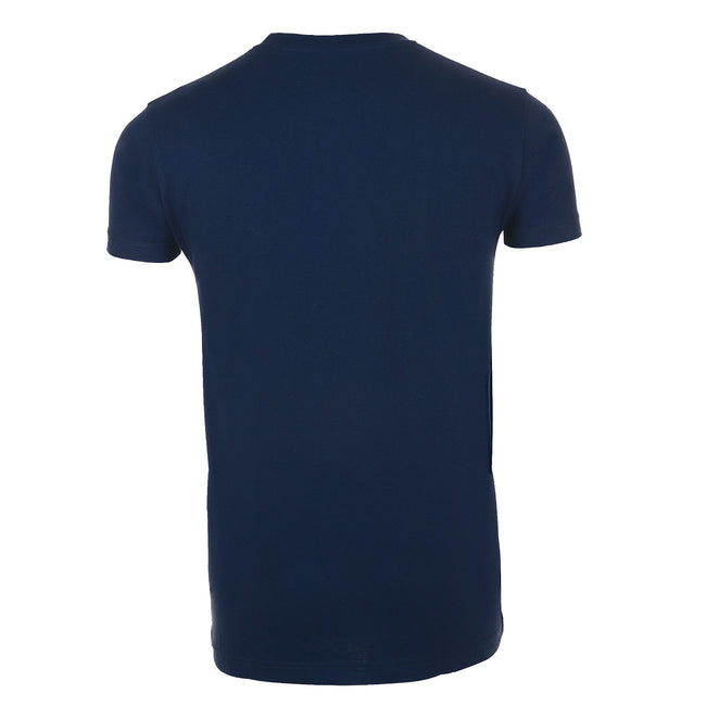 French Navy - Back - SOLS Mens Imperial Slim Fit Short Sleeve T-Shirt