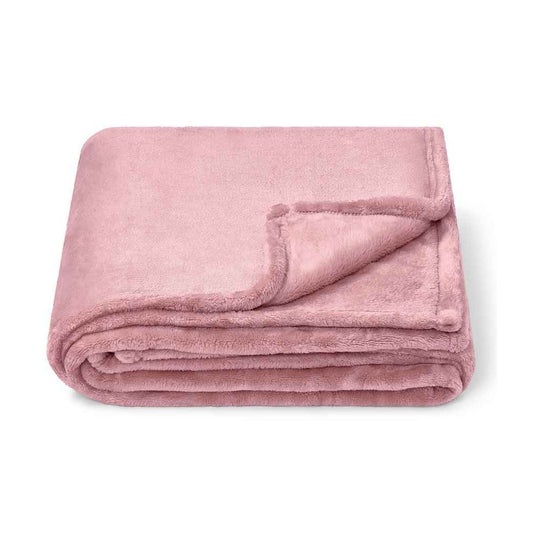 Blush Pink - Front - Brand Lab Fleece Blanket