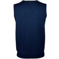 Navy - Back - SOLS Unisex Gentlemen Sleeveless V Neck Sweater Vest