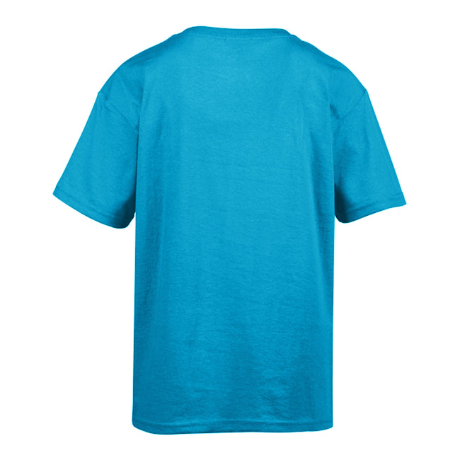 Caribbean Blue - Back - Gildan Mens Softstyle T-Shirt