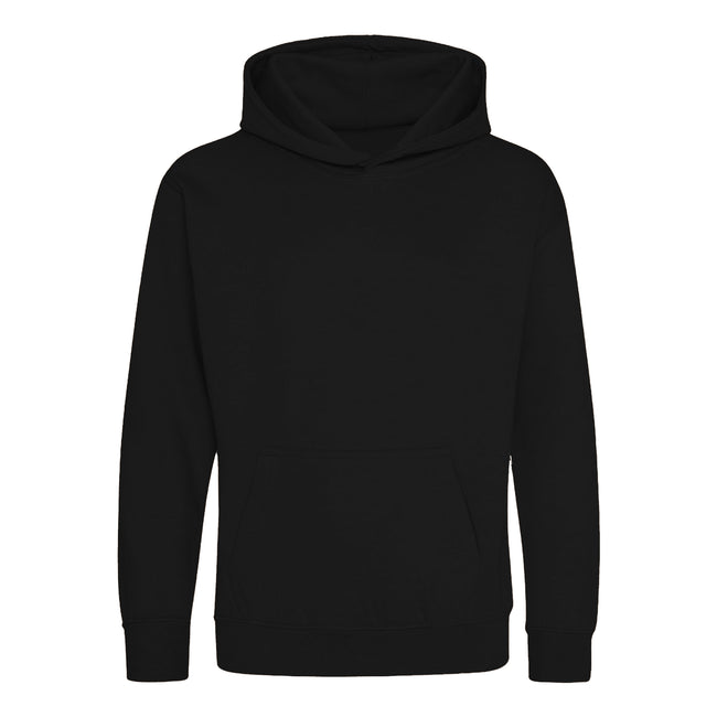 Deep Black - Front - Awdis Childrens-Kids Hoodie