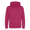 Hot Pink - Front - Awdis Childrens-Kids Hoodie