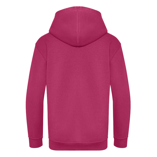 Hot Pink - Back - Awdis Childrens-Kids Hoodie
