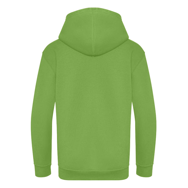 Lime Green - Back - Awdis Childrens-Kids Hoodie