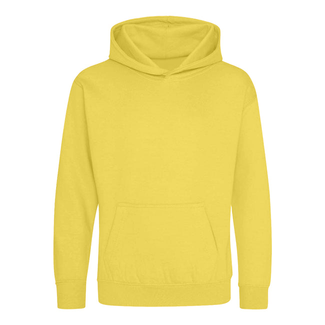 Sun Yellow - Front - Awdis Childrens-Kids Hoodie