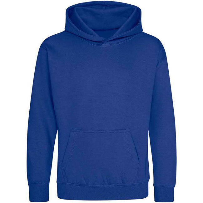Bright Royal - Front - Awdis Childrens-Kids Hoodie